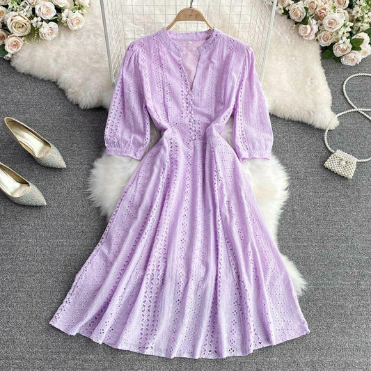 Eloise Summer Dress In Lilac