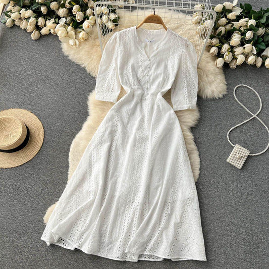 Eloise Summer Dress In White