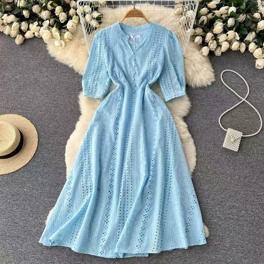 Eloise Summer Dress In Blue