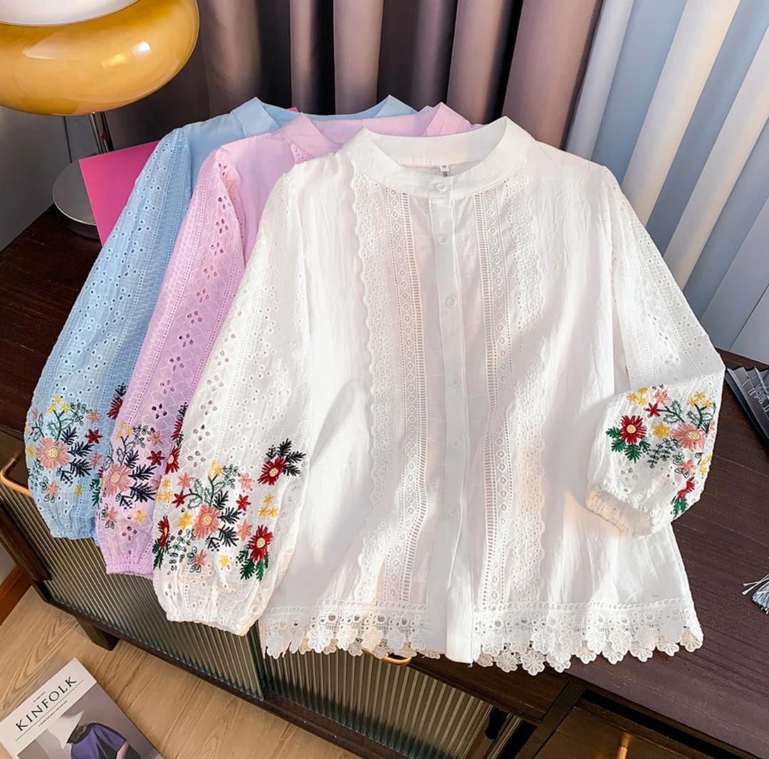 Nera Statement Summer Top In White