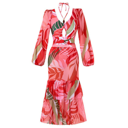 Evanna Swimsuit With Ruffled Skirt