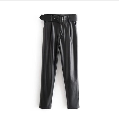Raey Leather Pants  In Brown