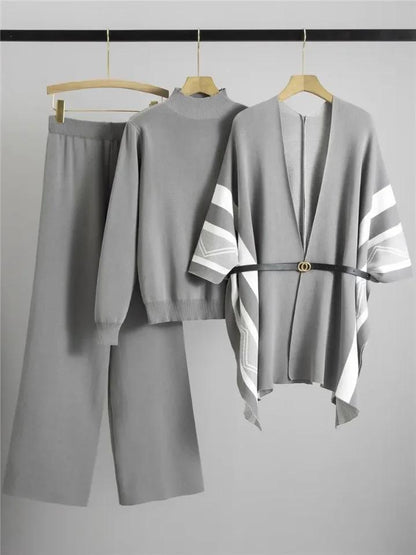 Florrie Luxe Winter Coord Set-  With Cape