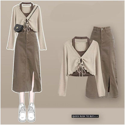 Ritsy Summer Coord Set of Top and Skirt