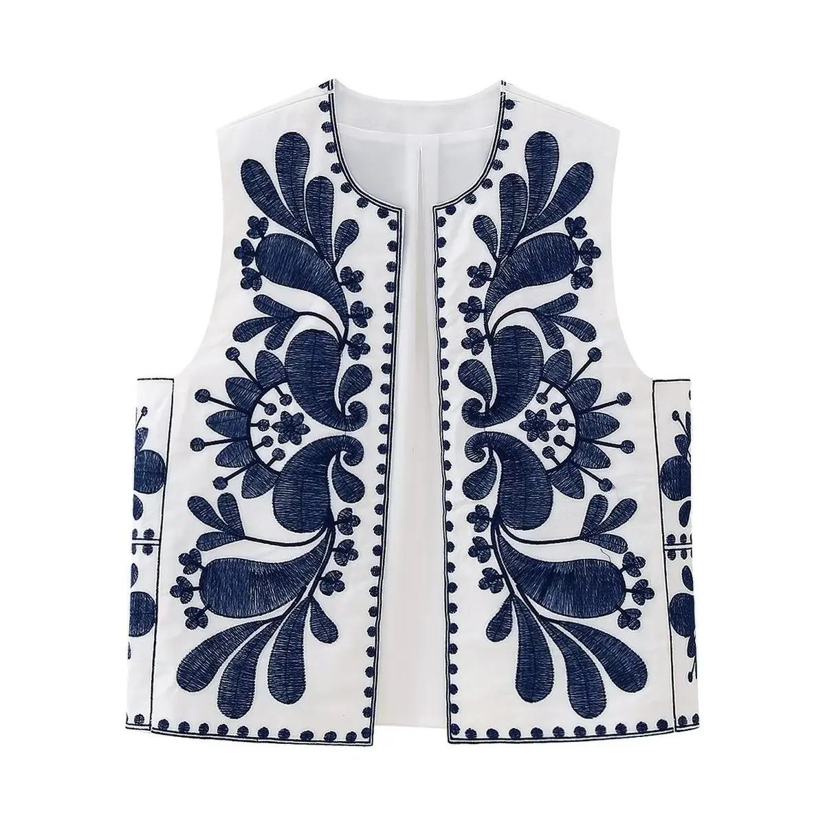 Lore Embroidered Vest Summer Top