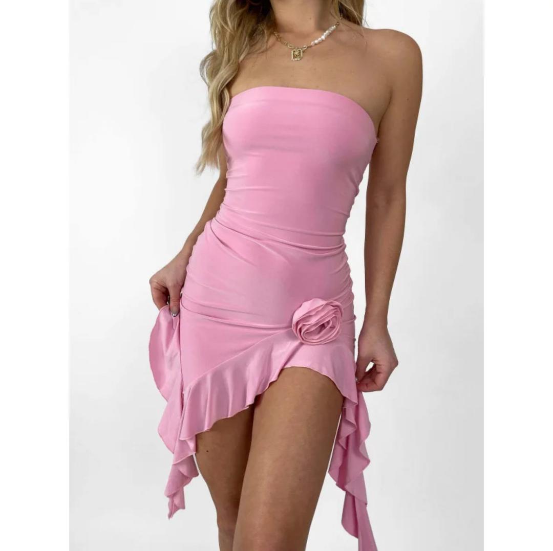 Melanie Rosette Offshoulder Dress