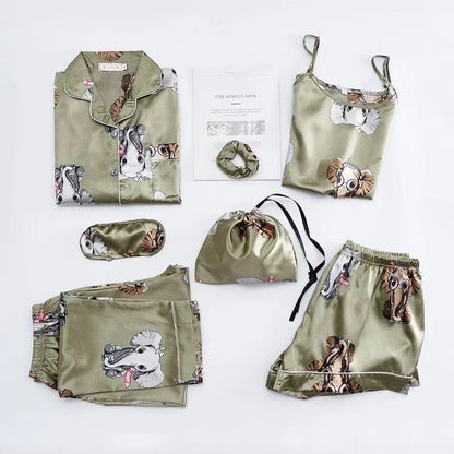 Femme Satin 7 Pc Nightsets