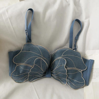 Butterfly Bralettes In Blue