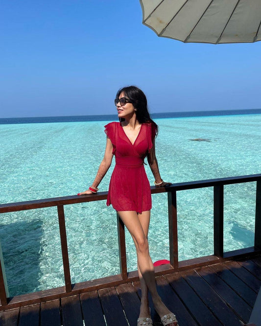 Soneva Holiday Swimsuit In Red