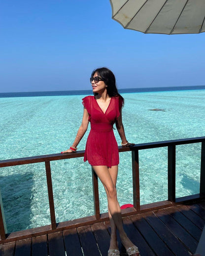 Soneva Holiday Swimsuit In Red