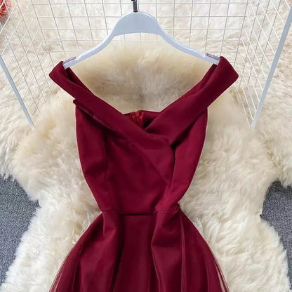 Philo Mesh Detailed Dress