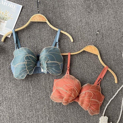 Butterfly Bralettes In Orange