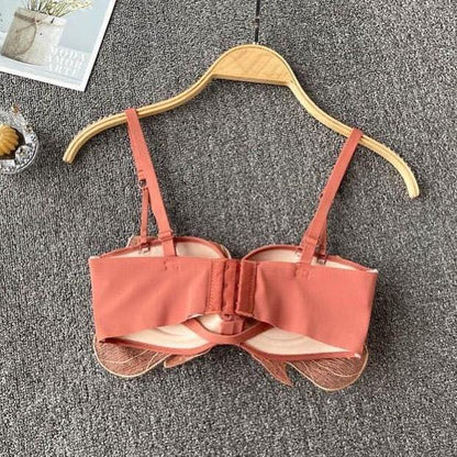 Butterfly Bralettes In Orange