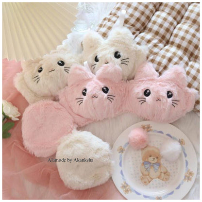 Cute Kitty Lingerie Set In White