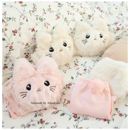 Cute Kitty Lingerie Set In Pink