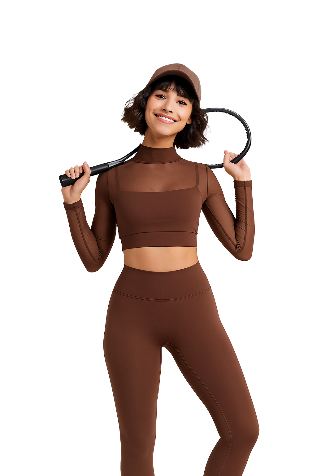 Niro Activewear Set In Brown